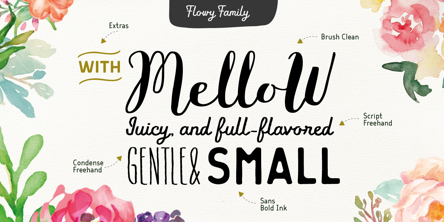 Example font Flowy #3